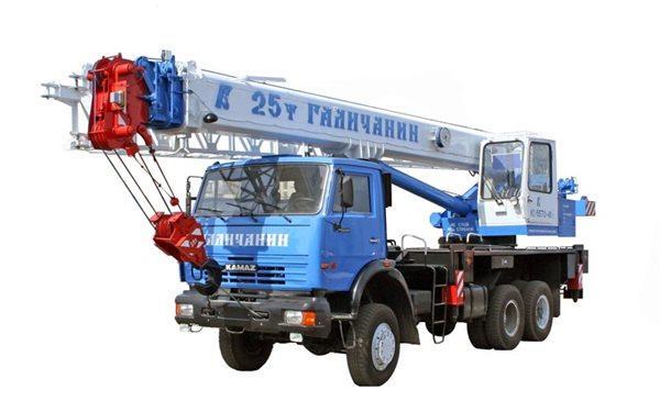 Автокран — стрела 28м, грузоподъемность 25т