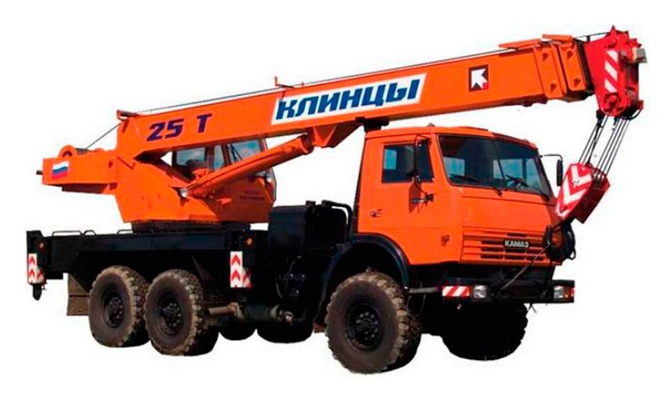 Автокран — стрела 22м, грузоподъемность 25т