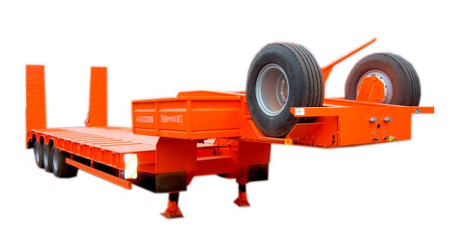 Низкорамный полуприцеп для перевозки техники